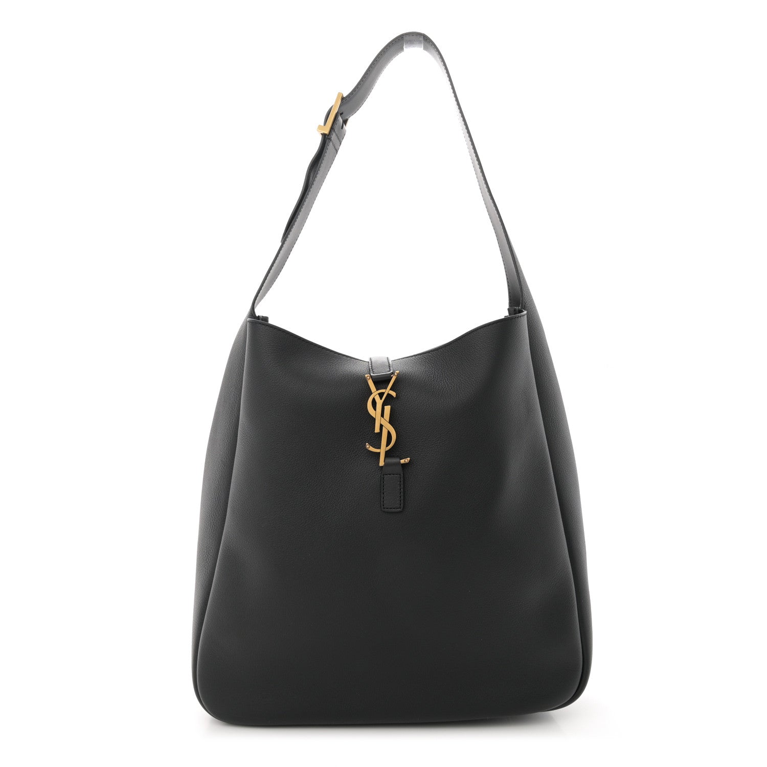 Saint Laurent Smooth Calfskin Large Le 5 A 7 Soft Hobo Black 1 of 10