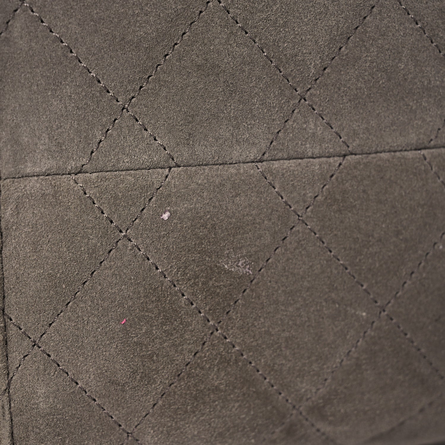 Chanel Suede Quilted Small Chanel 25 Handbag Grey 14 of 16