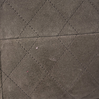Chanel Suede Quilted Small Chanel 25 Handbag Grey 14 of 16