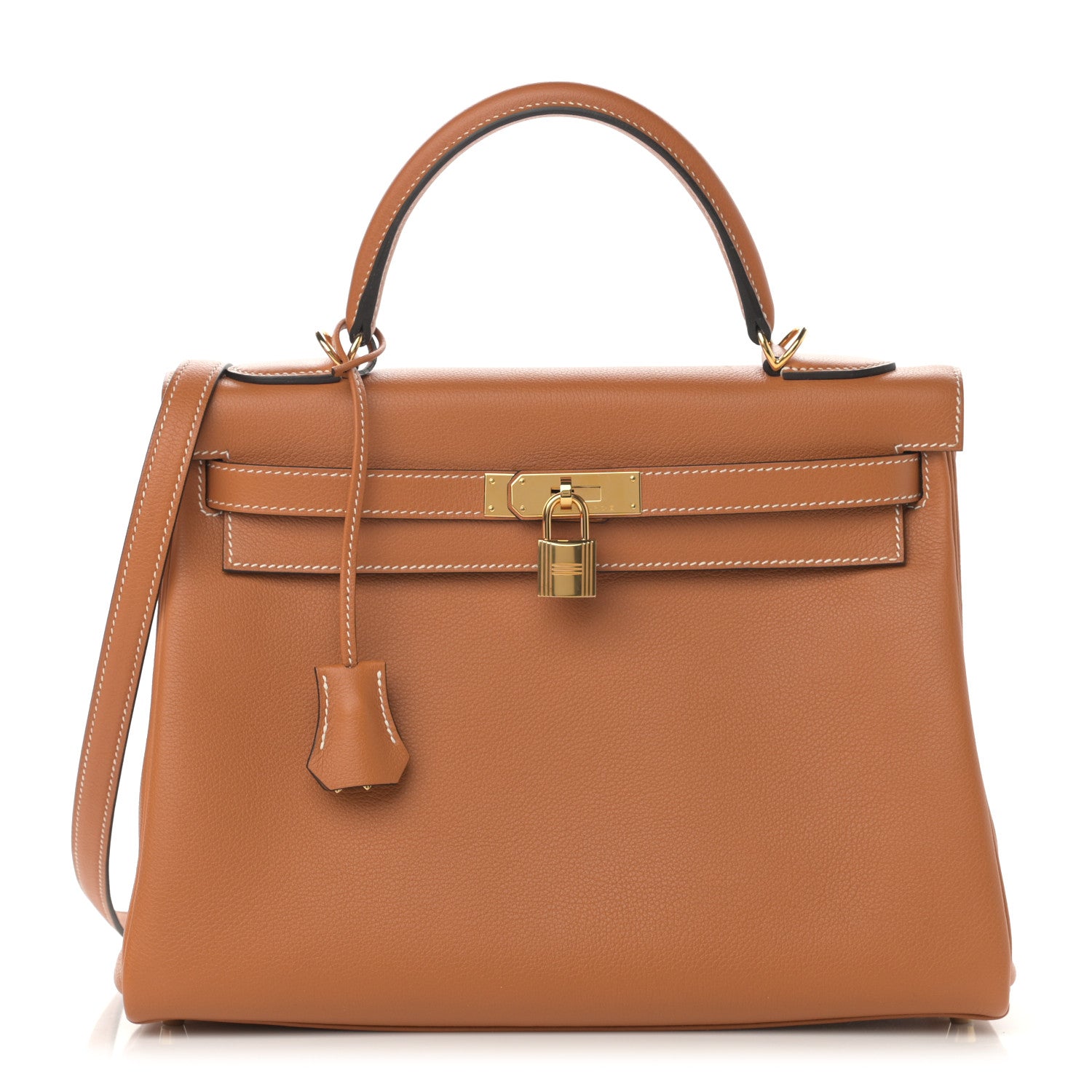 Hermes Evercolor Kelly Retourne 32 Toffee 1 of 11