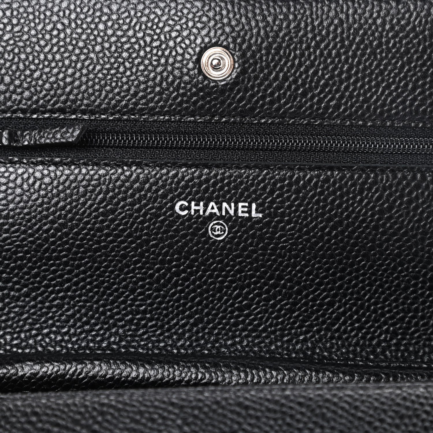 Chanel Caviar Quilted Wallet On Chain WOC Black 6 of 12