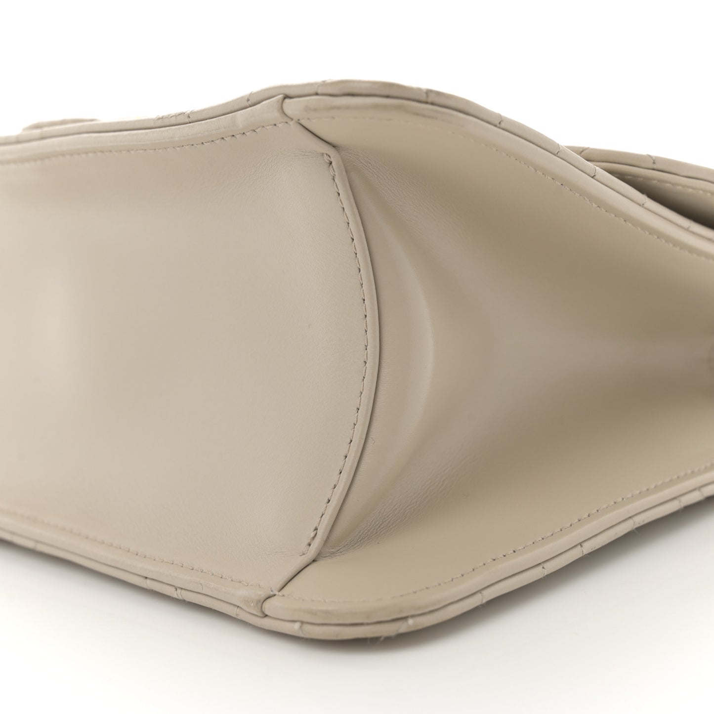 Calfskin Quilted Gancini Flap Bag Peony