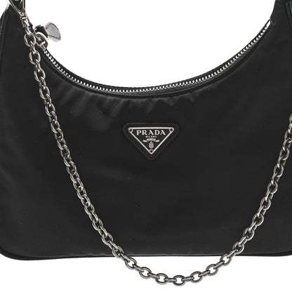 Prada Nylon Re-Edition 2005 Shoulder Bag Black 9 of 11
