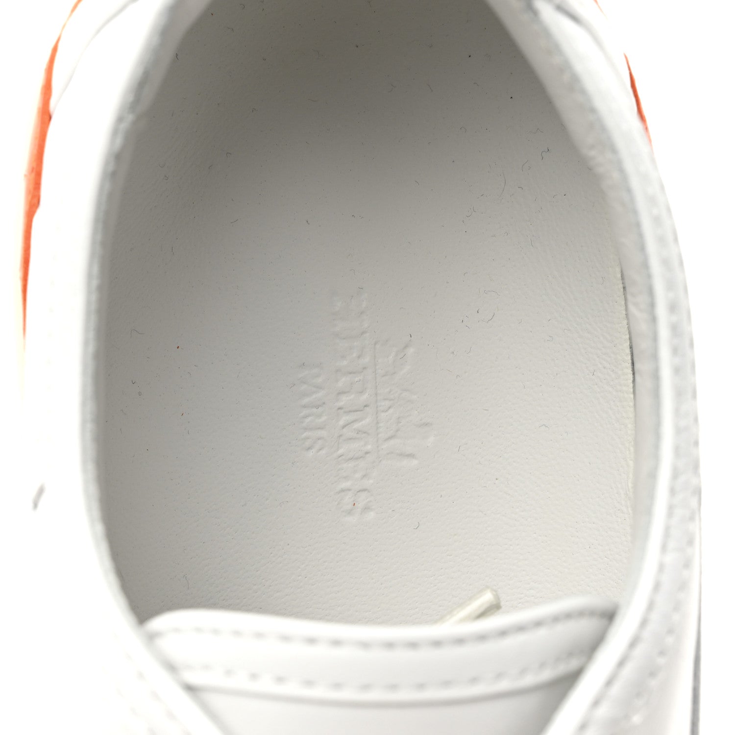 Hermes Calfskin Alligator Womens Get Sneakers 38 White 10 of 11