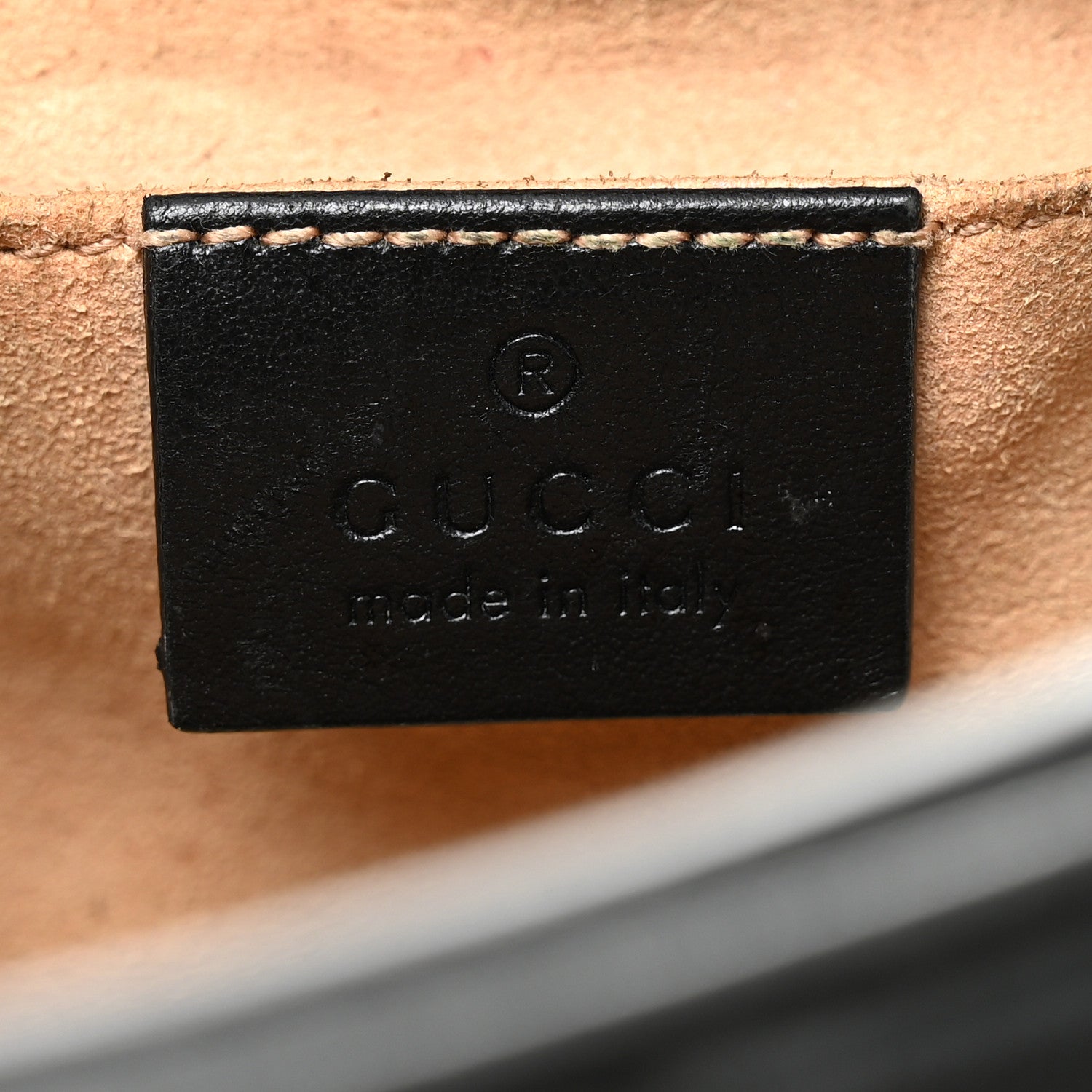 Gucci Calfskin Matelasse Mini GG Marmont Chain Shoulder Bag Black 6 of 12