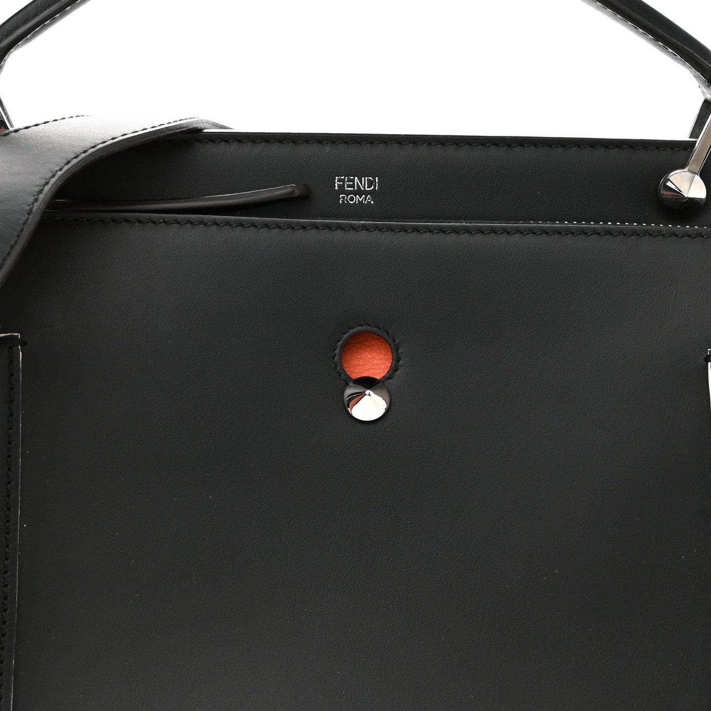 Vitello Baltico Century Dolce Waves DotCom Satchel Black Terracotta