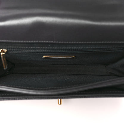 Chanel Calfskin Caviar Quilted Chain Handle Flap Black 5 of 10
