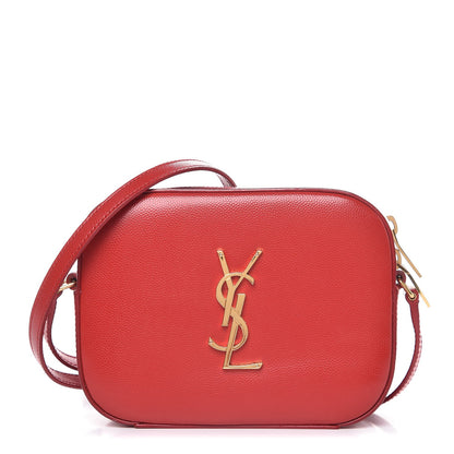 Saint Laurent Grain De Poudre Small Classic Monogram Camera Bag New Red 1 of 6