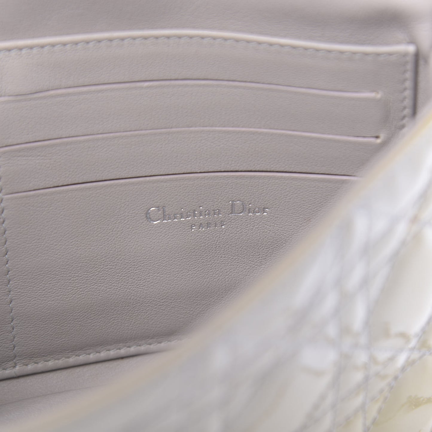 Patent Cannage New Lock Pouch Beige