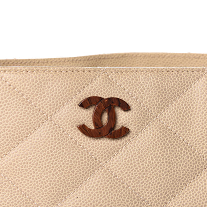 Chanel Caviar Quilted Bekko Shopper Tote Beige 11 of 15