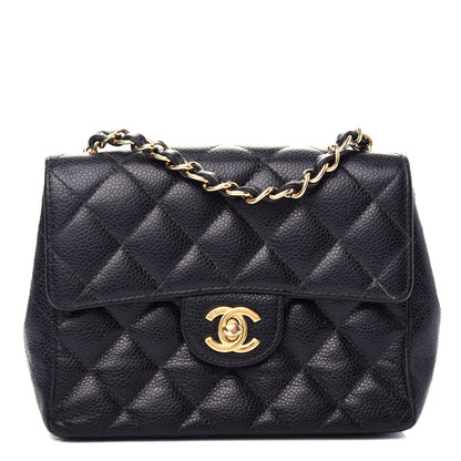 Chanel Caviar Quilted Mini Square Flap Black 1 of 10