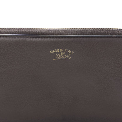 Gucci Dollar Calfskin Bamboo Tassel Zip Around Wallet Grey Field 9 of 10