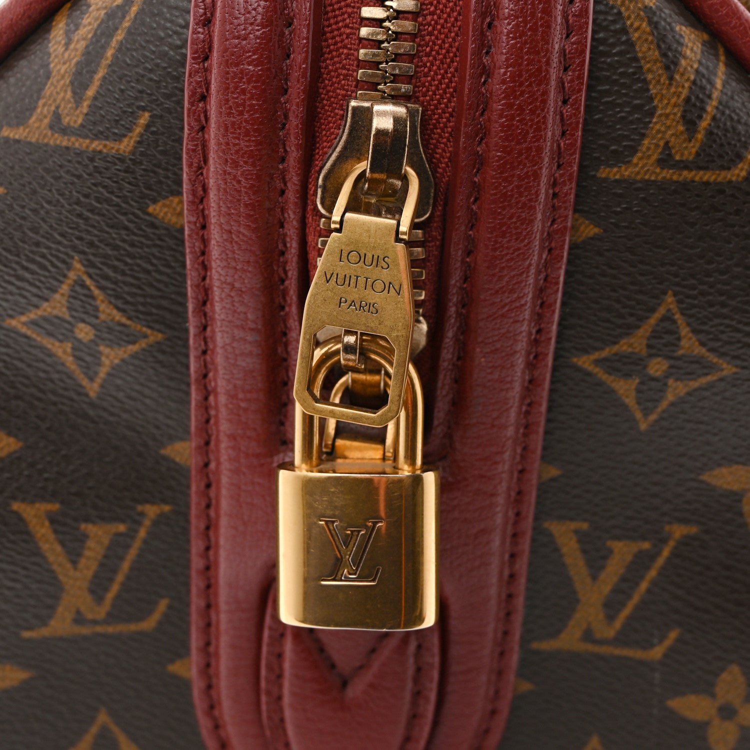 Louis Vuitton Monogram Golden Arrow Speedy Burgundy 11 of 14