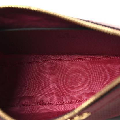 Gucci Sequin Textured Dollar Calfskin Strawberry Small Ophidia GG Handbag Red 5 of 10