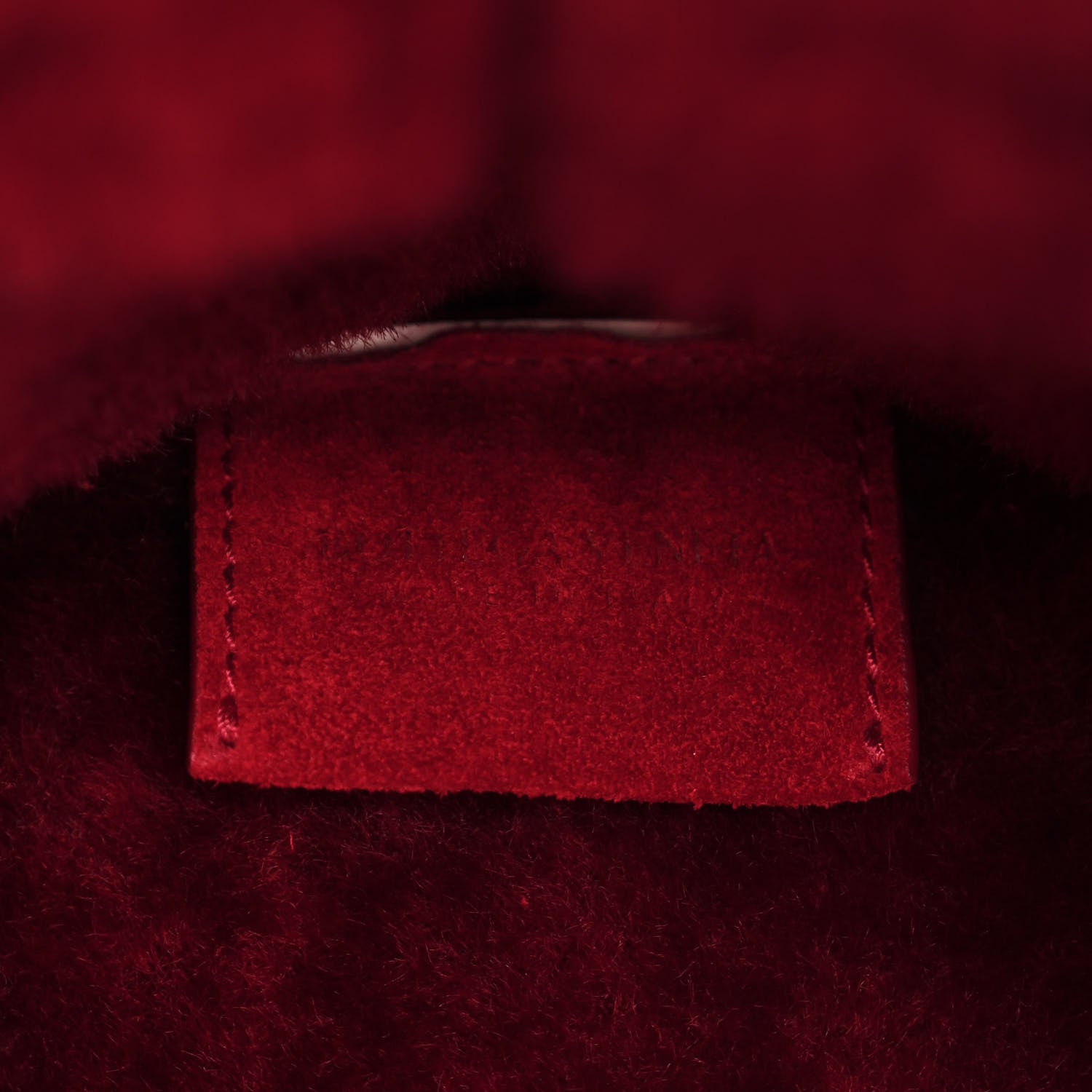 Bottega Veneta Suede Shearling Maxi Intrecciato Small Arco Tote Red 7 of 12