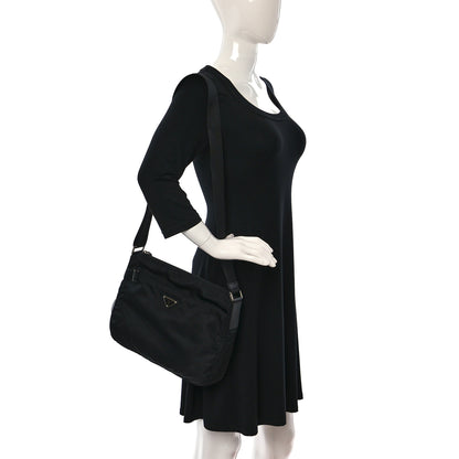 Prada Tessuto Nylon Messenger Bag Black 2 of 10