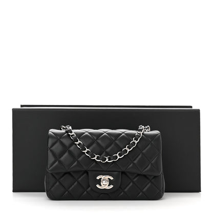 Chanel Lambskin Quilted Mini Rectangular Flap Black 11 of 11