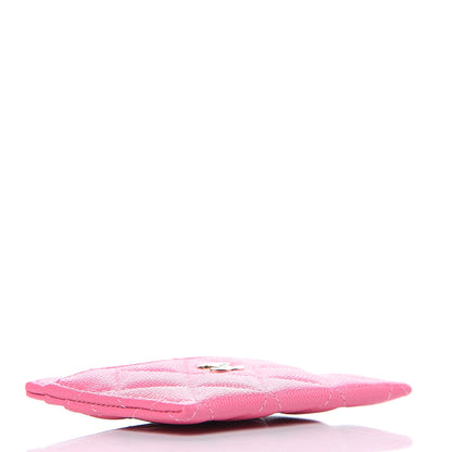 Chanel Caviar Quilted Card Holder Pink 4 of 8