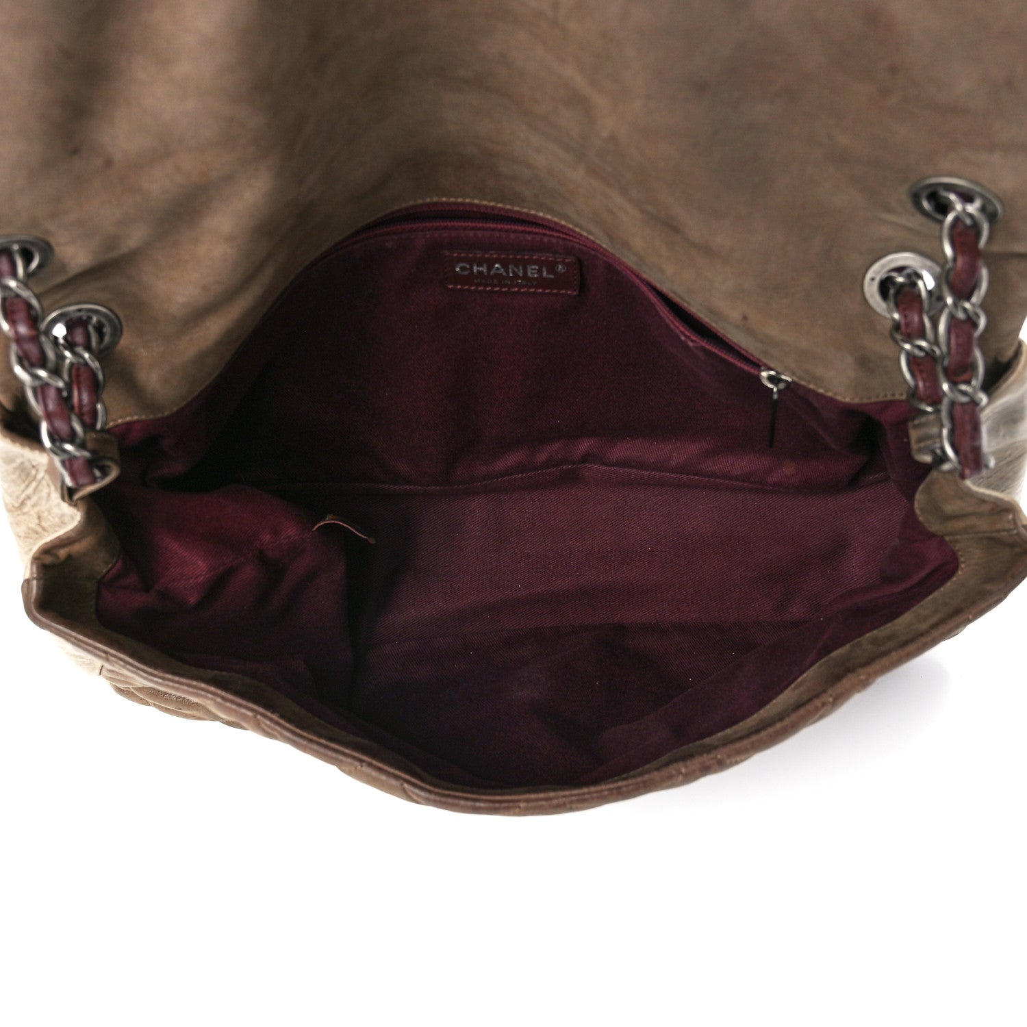 Chanel Iridescent Calfskin In The Mix Jumbo Flap Khaki 5 of 12