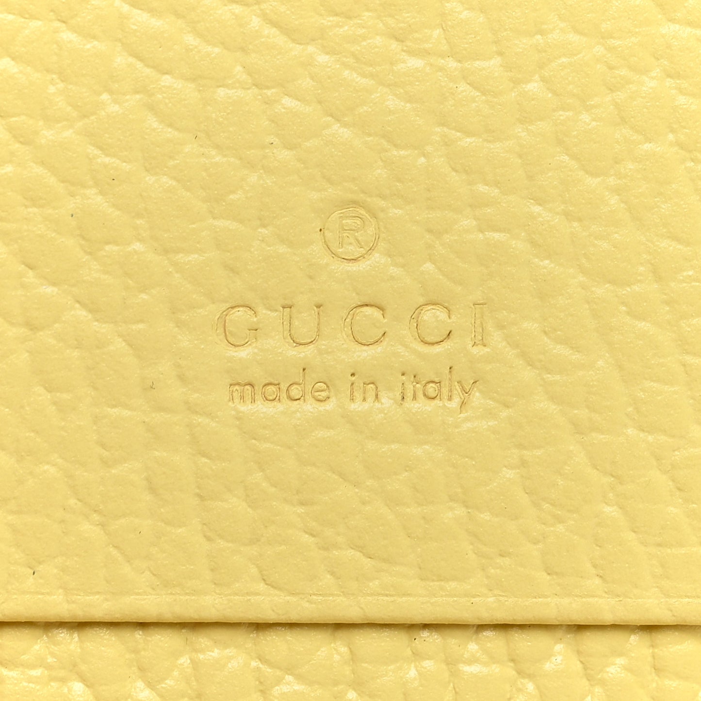 Dollar Calfskin Bi-Color GG Marmont Card Case Oatmeal Banana