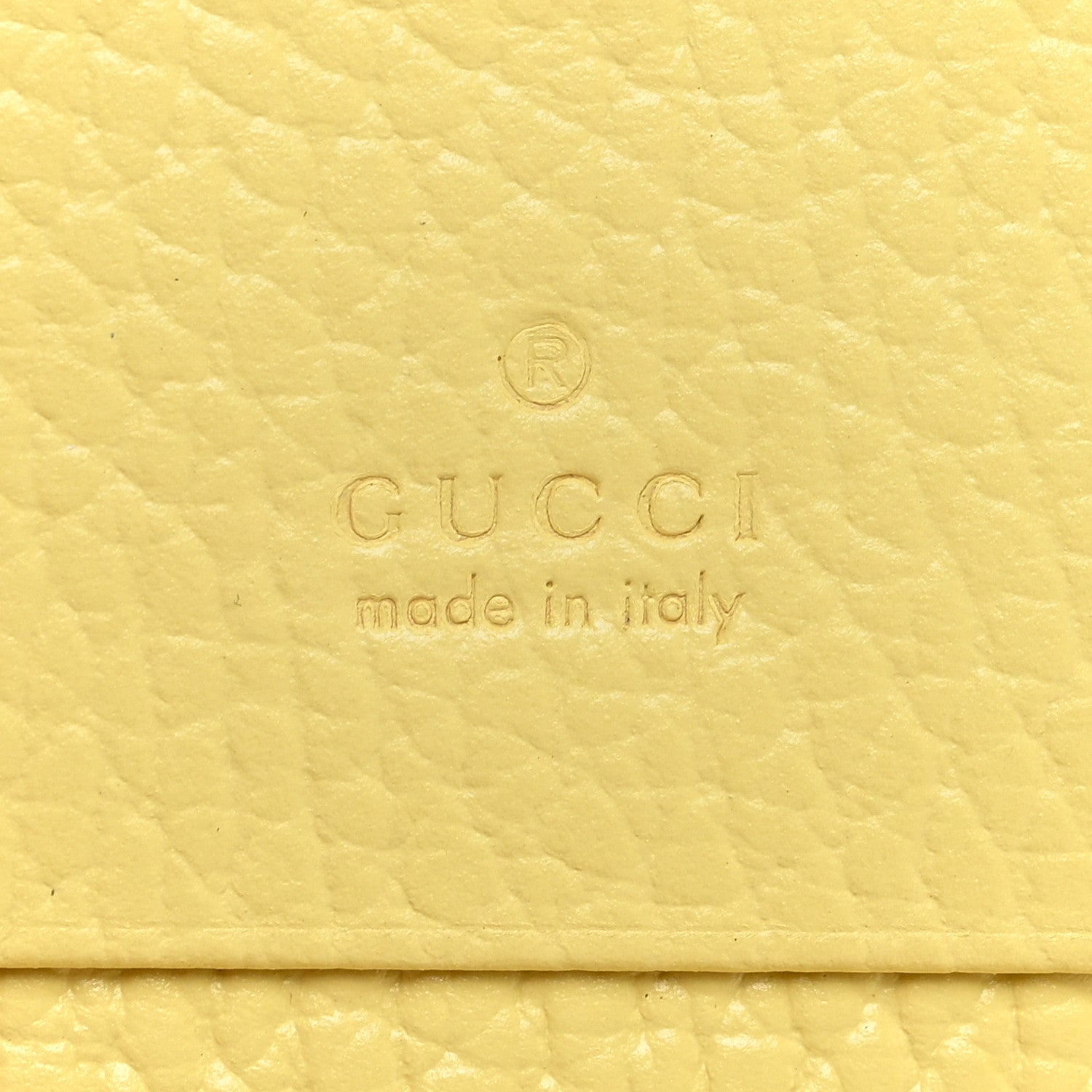 Gucci Dollar Calfskin Bi-Color GG Marmont Card Case Oatmeal Banana 6 of 6