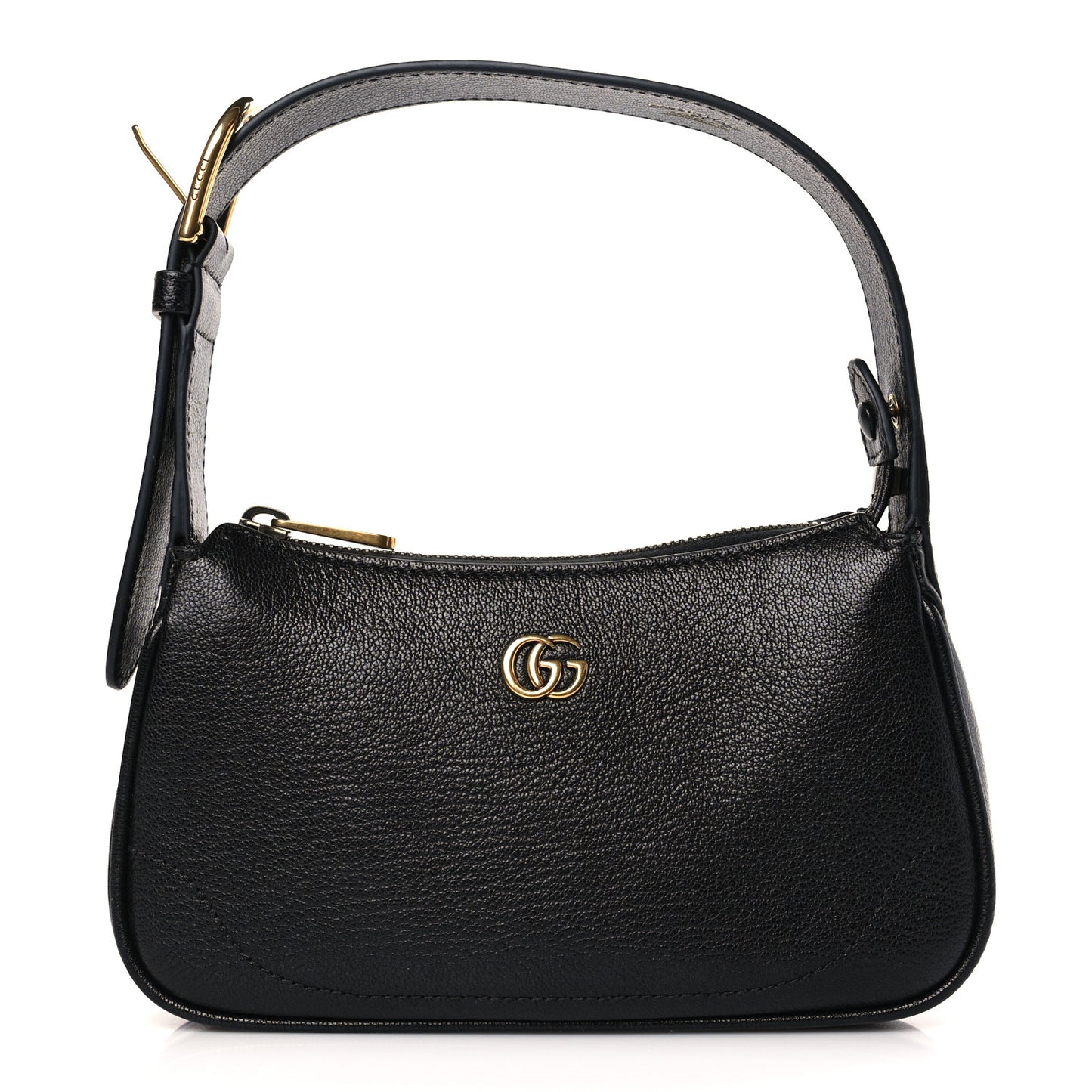 Goatskin Mini Aphrodite Shoulder Bag Black