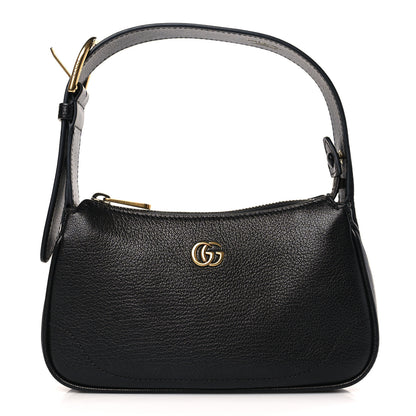 Gucci Goatskin Mini Aphrodite Shoulder Bag Black 1 of 9
