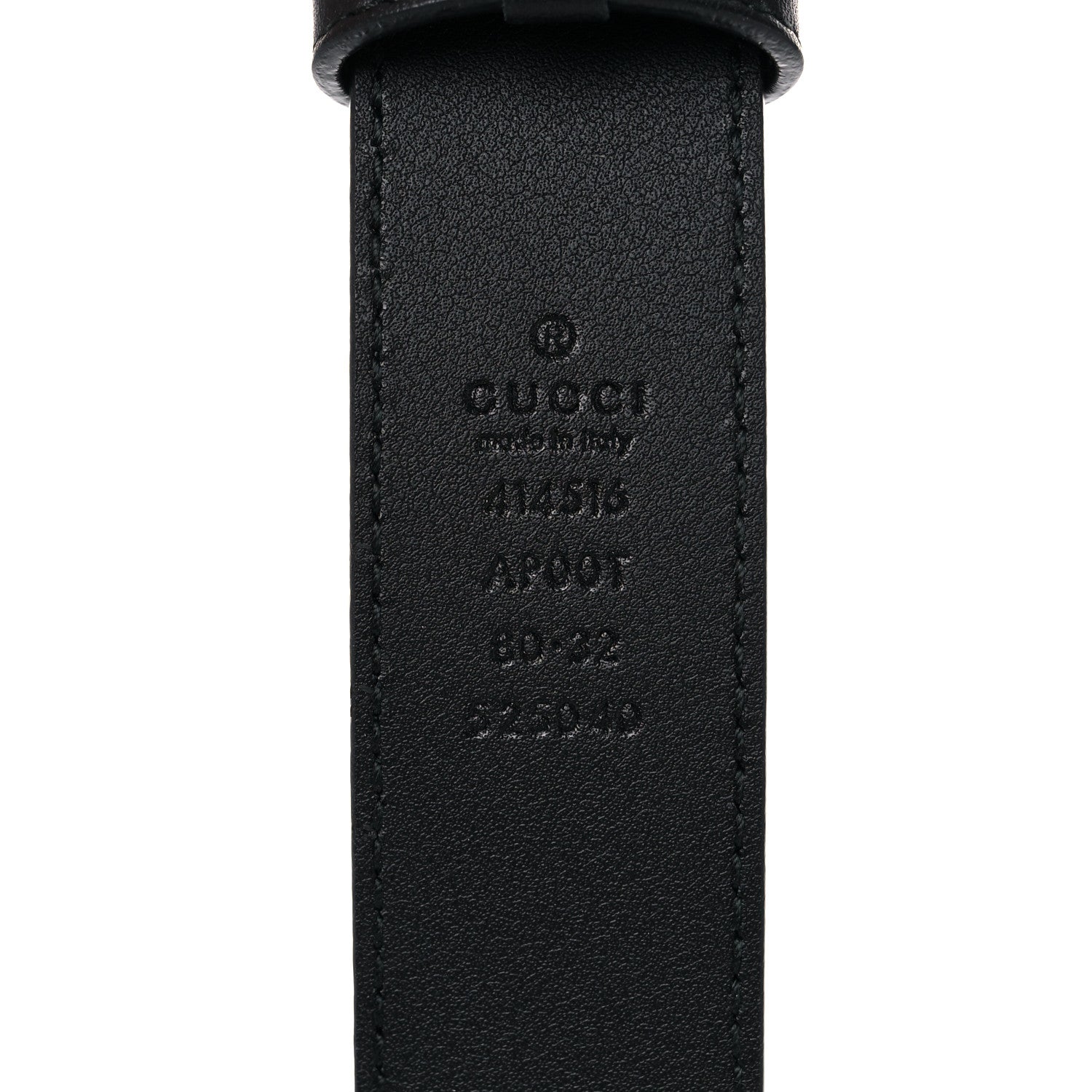 Gucci Calfskin Double G 30mm Belt 80 32 Black 4 of 6