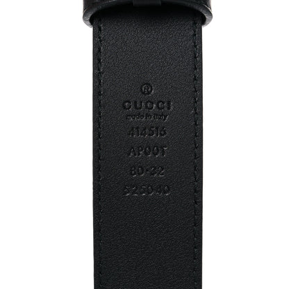 Gucci Calfskin Double G 30mm Belt 80 32 Black 4 of 6