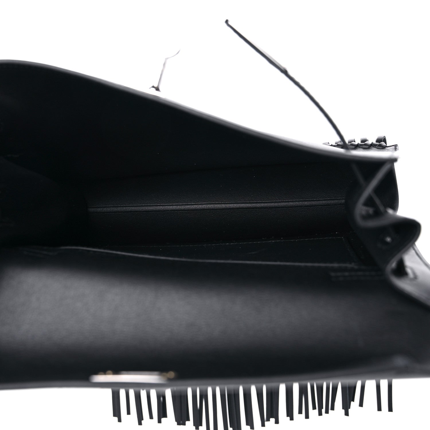 Hermes Swift Kelly Danse Anate Fringed Belt Bag Black 6 of 13