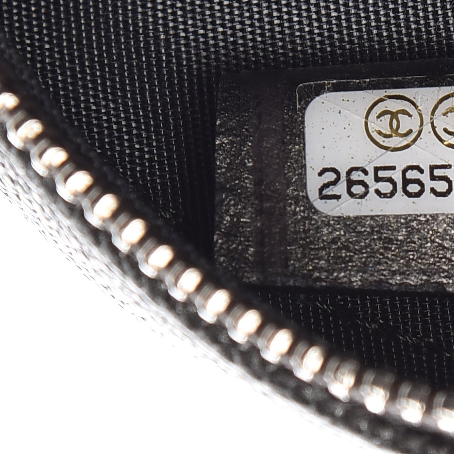 Metallic Caviar Quilted Round Filigree Crossbody Dark Silver