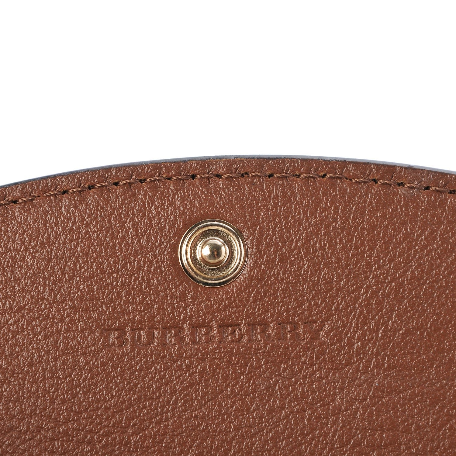 Burberry Calfskin Horseferry Check Chesam Card Case Tan 6 of 8