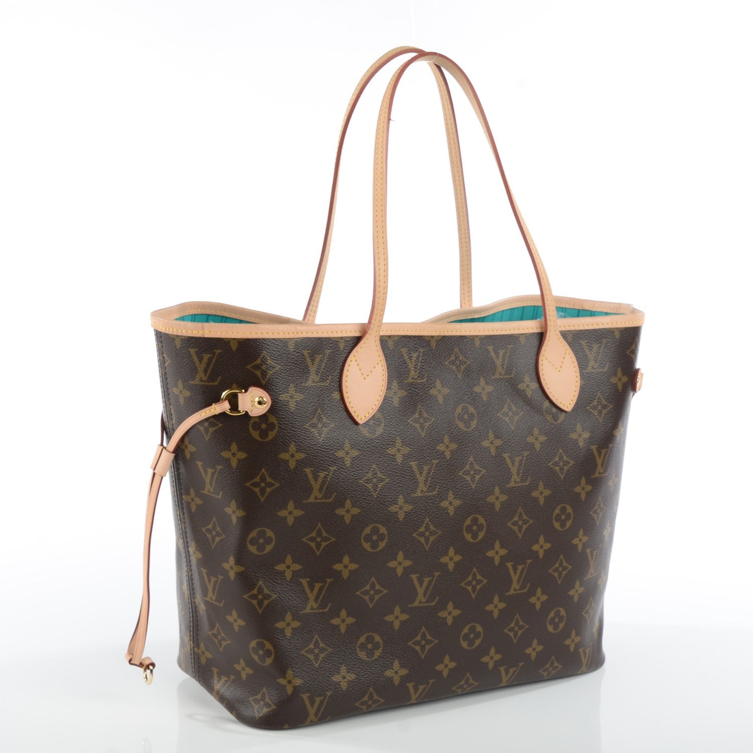 Louis Vuitton Monogram V Neverfull MM Turquoise 4 of 11
