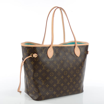 Louis Vuitton Monogram V Neverfull MM Turquoise 4 of 11