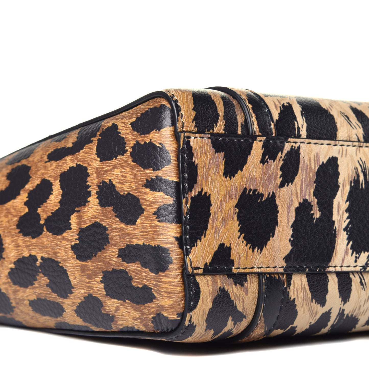 Calfskin Printed Leopard XXS Everyday Tote Beige White