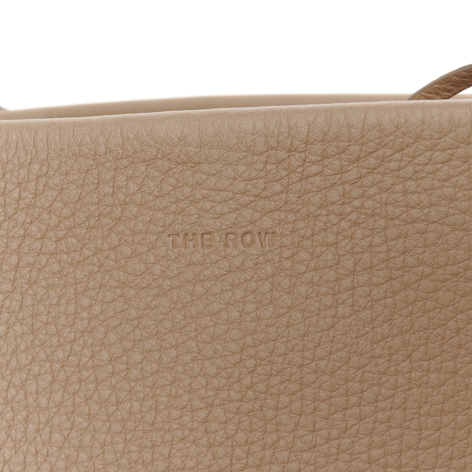 The Row Grained Calfskin Medium N/S Park Tote Dark Taupe 6 of 9