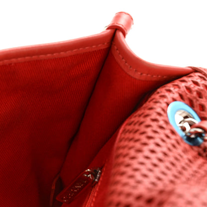 Chanel Perforated Calfskin Large Up In The Air Flap Red 11 of 14