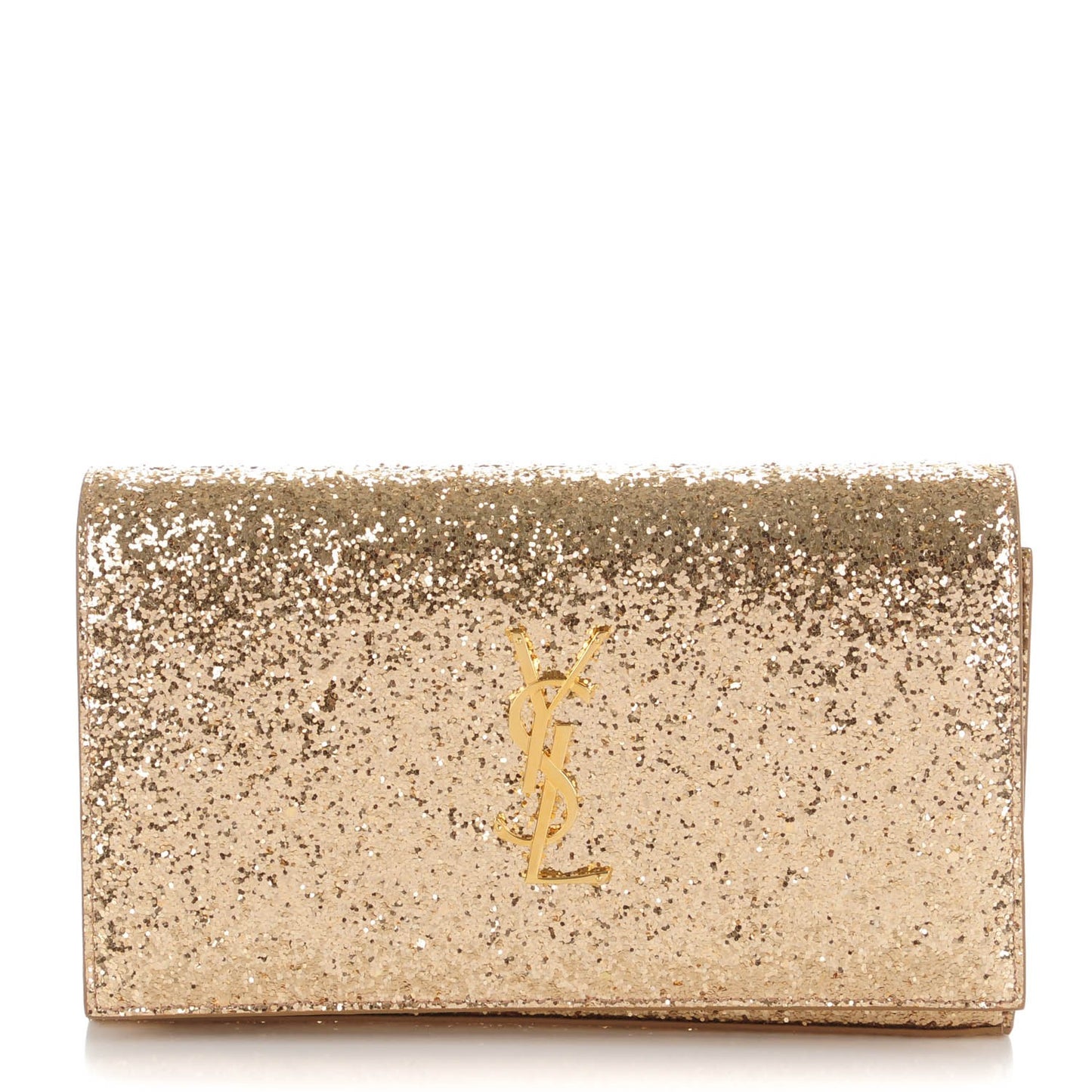 Glitter Galactica Monogram Chain Wallet Platino