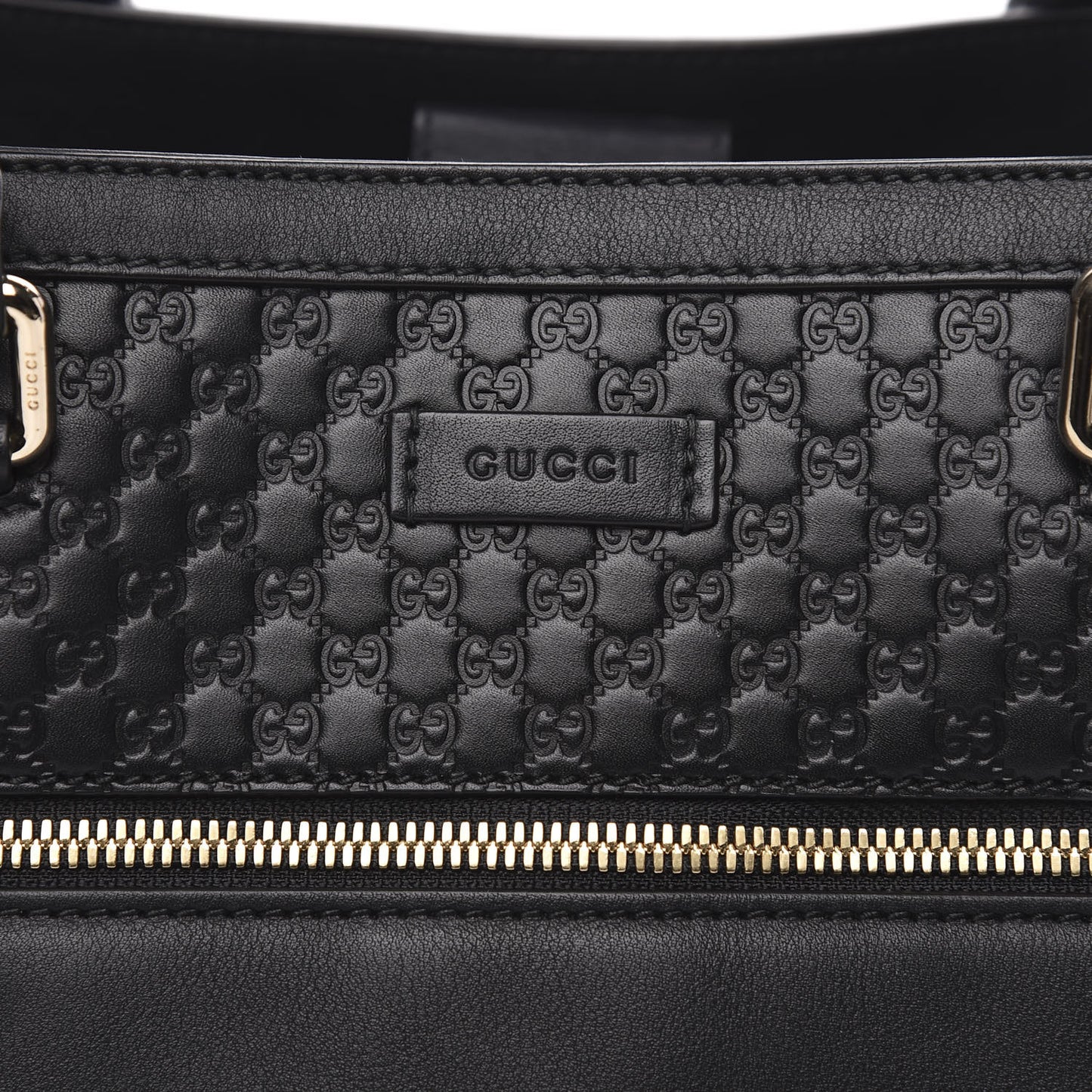 Soft Microguccissima Medium Tote Black