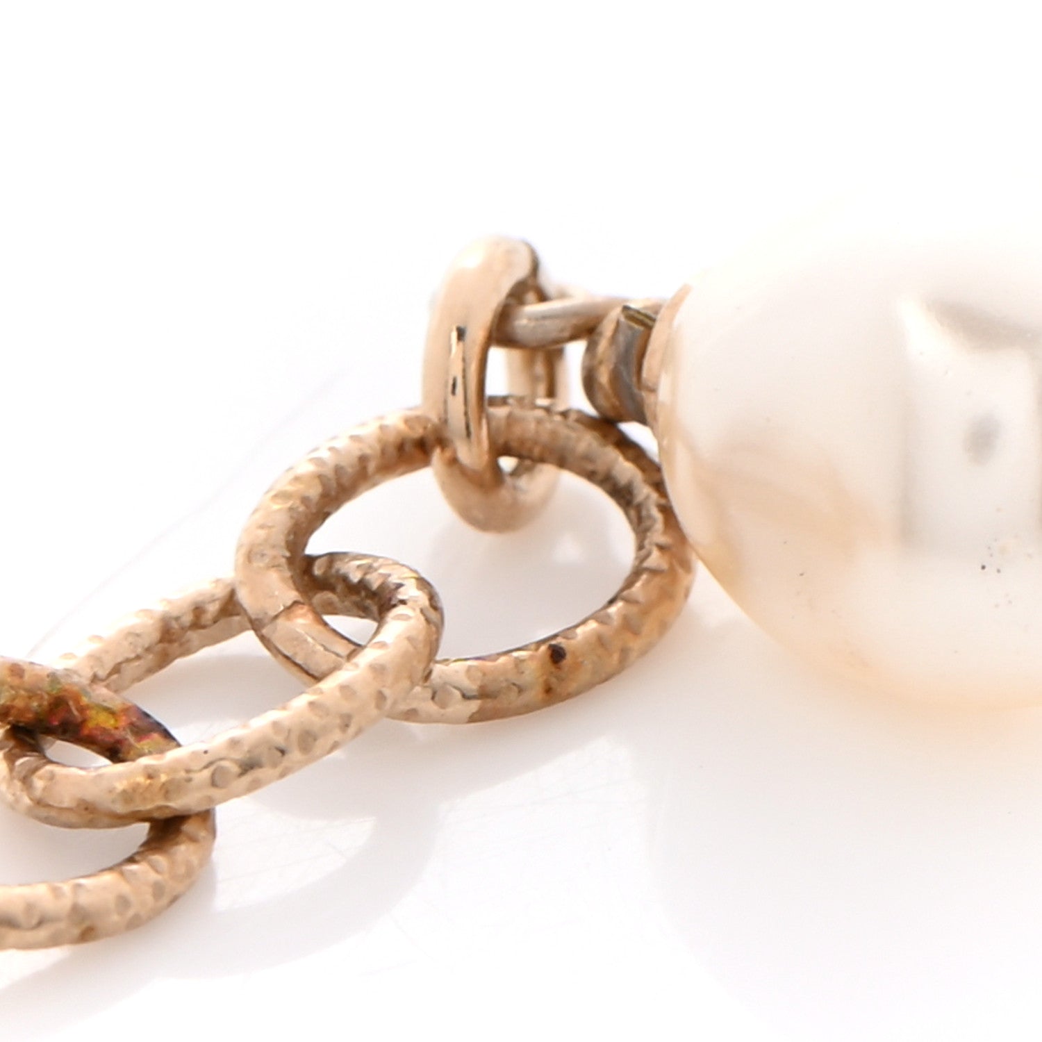 Chanel Pearl Crystal CC Flower Bracelet Gold 8 of 8