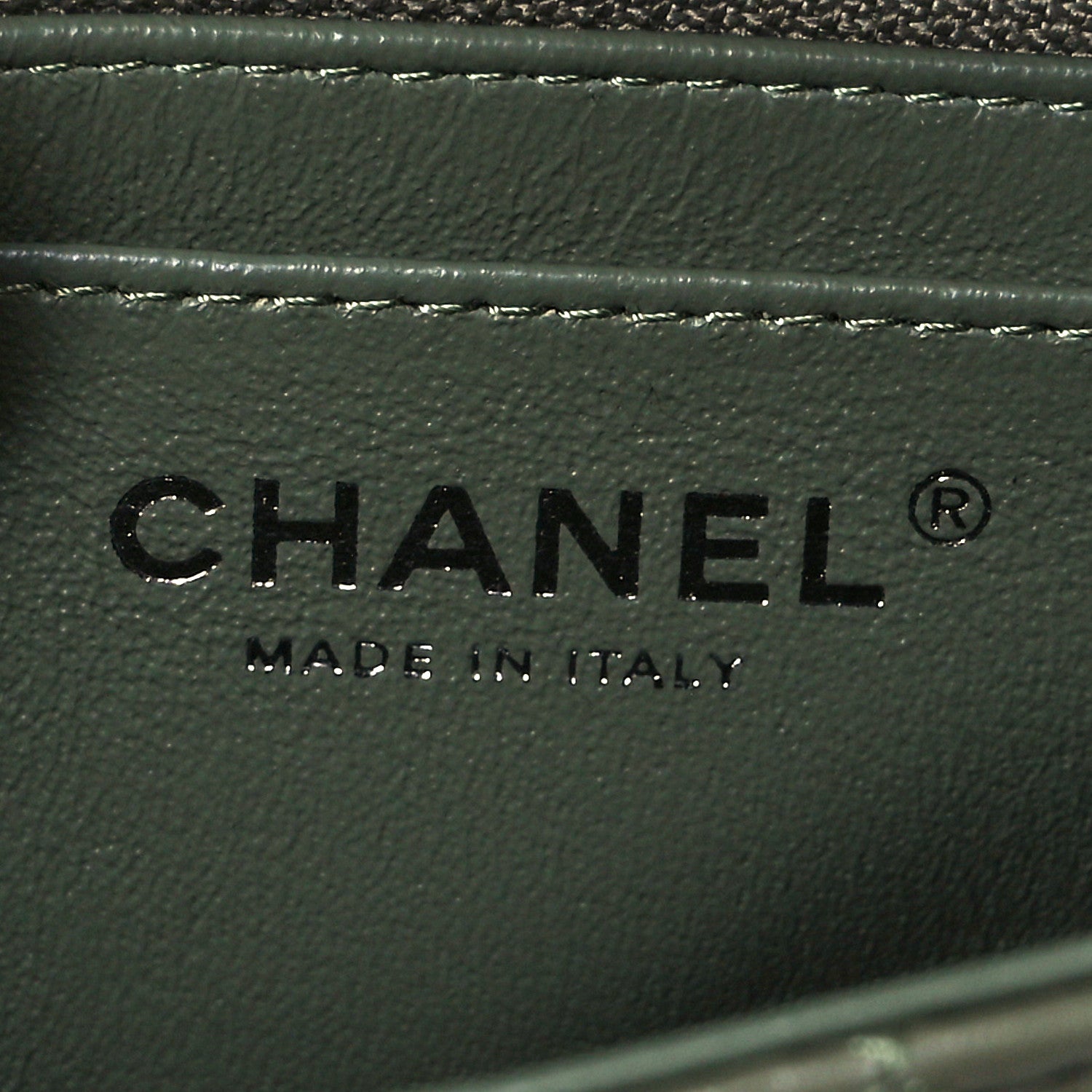 Chanel Lambskin Quilted Mini Rectangular Flap Green 6 of 9