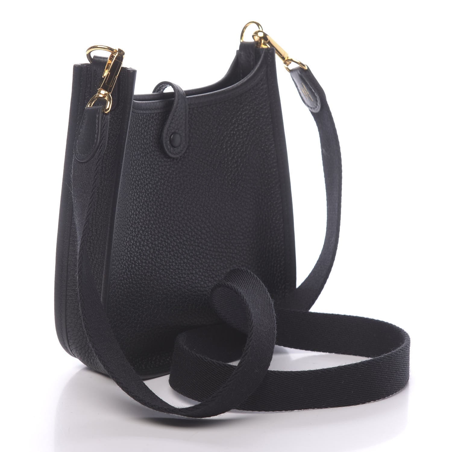 Hermes Taurillon Clemence Evelyne TPM Black 3 of 11