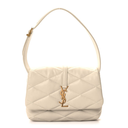 Saint Laurent Lambskin Quilted Le 57 Diamond Shoulder Bag Crema Soft 1 of 11
