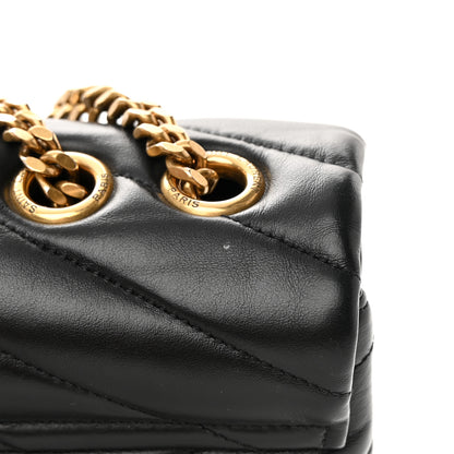Saint Laurent Calfskin Y Quilted Monogram Medium Loulou Chain Satchel Black 19 of 21