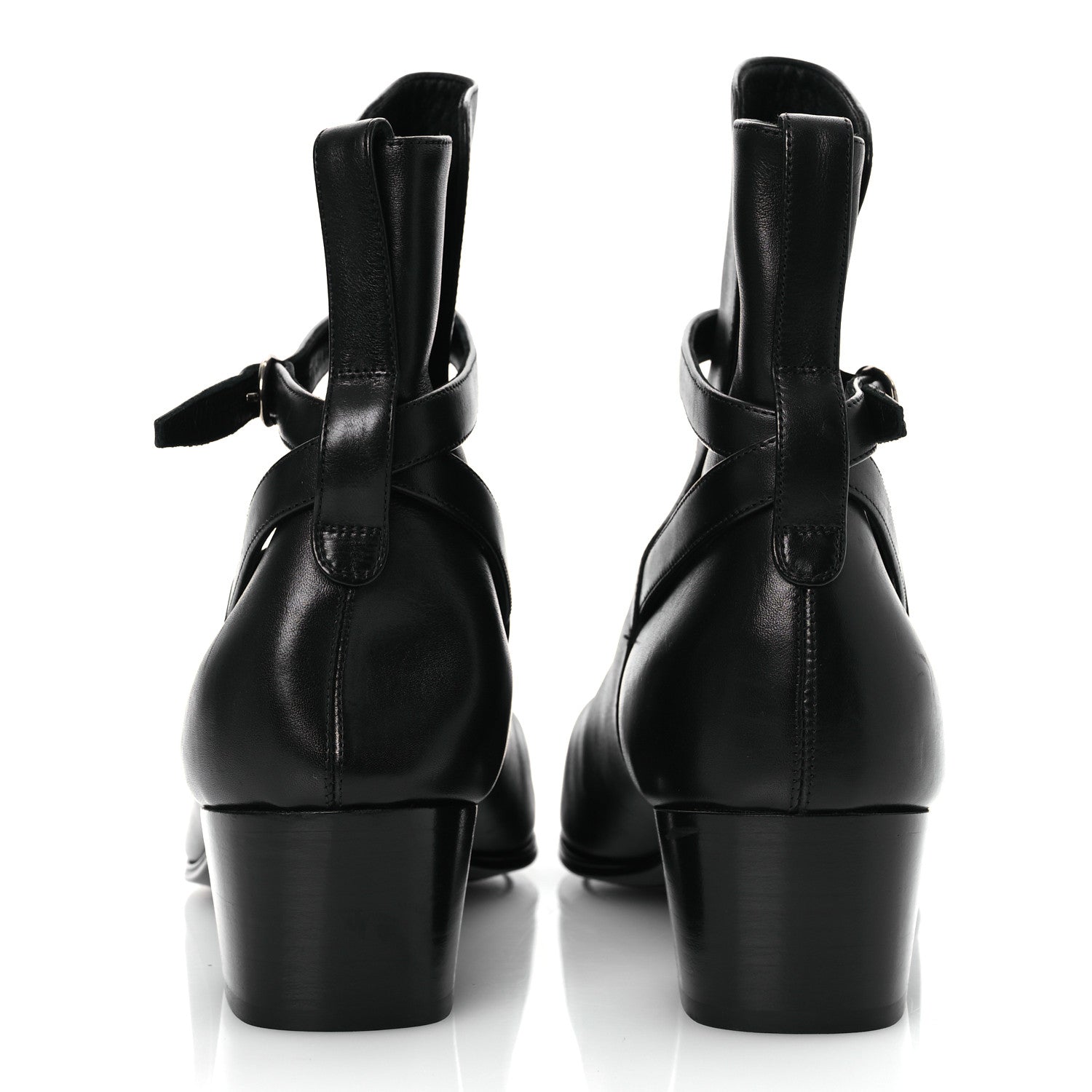 Saint Laurent Calfskin Mens Terry 45 Jodhpur Boots 41 Black 6 of 15