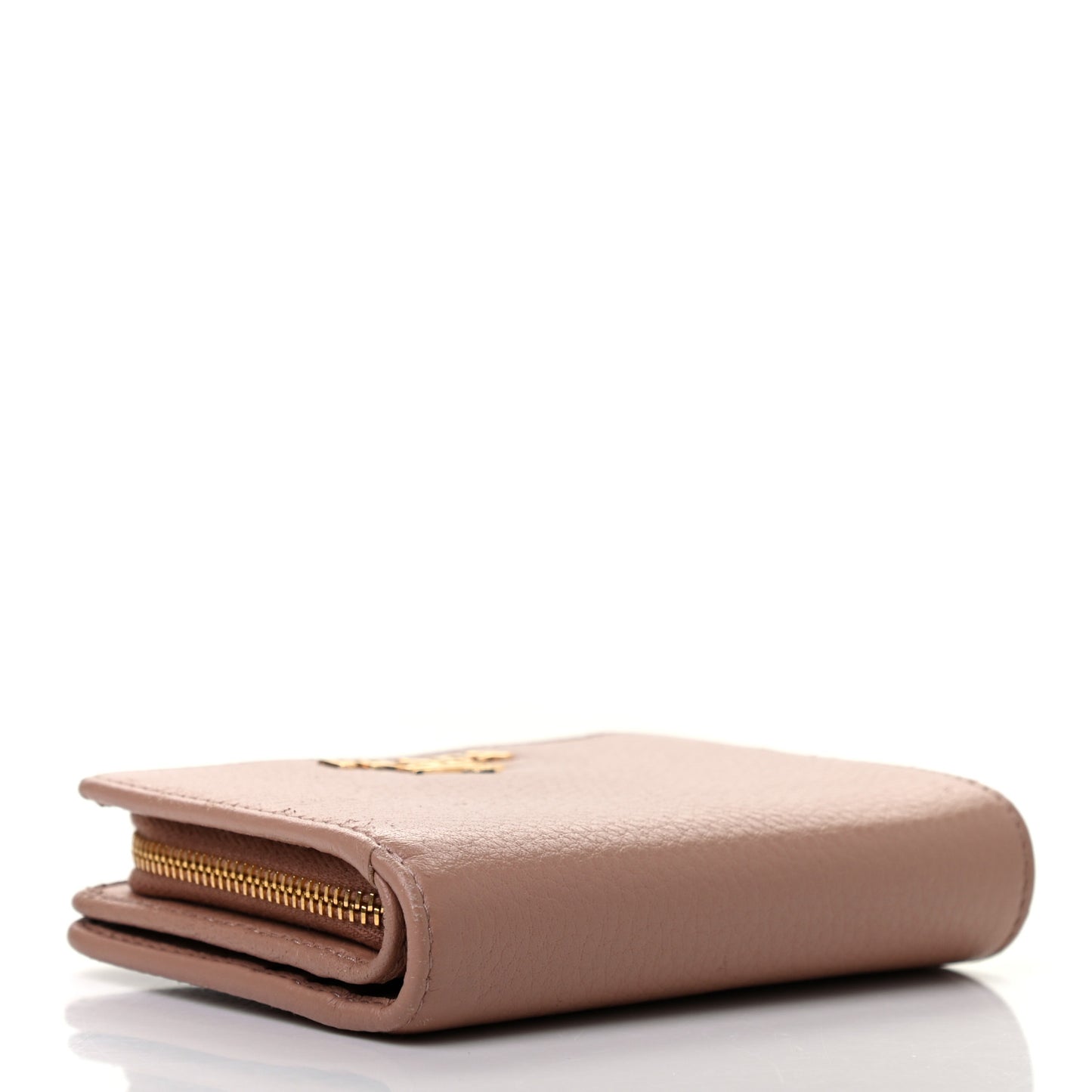 Vitello Grain Compact Wallet Cipria