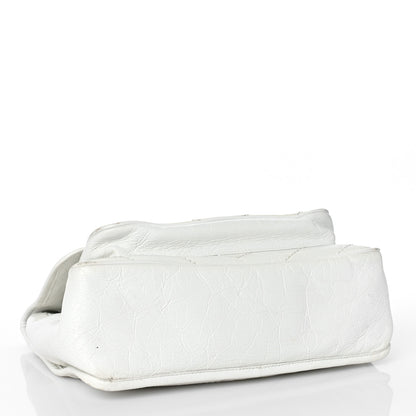 Saint Laurent Crinkled Calfskin Matelasse Monogram Medium Niki Chain Satchel Dirty White 4 of 15