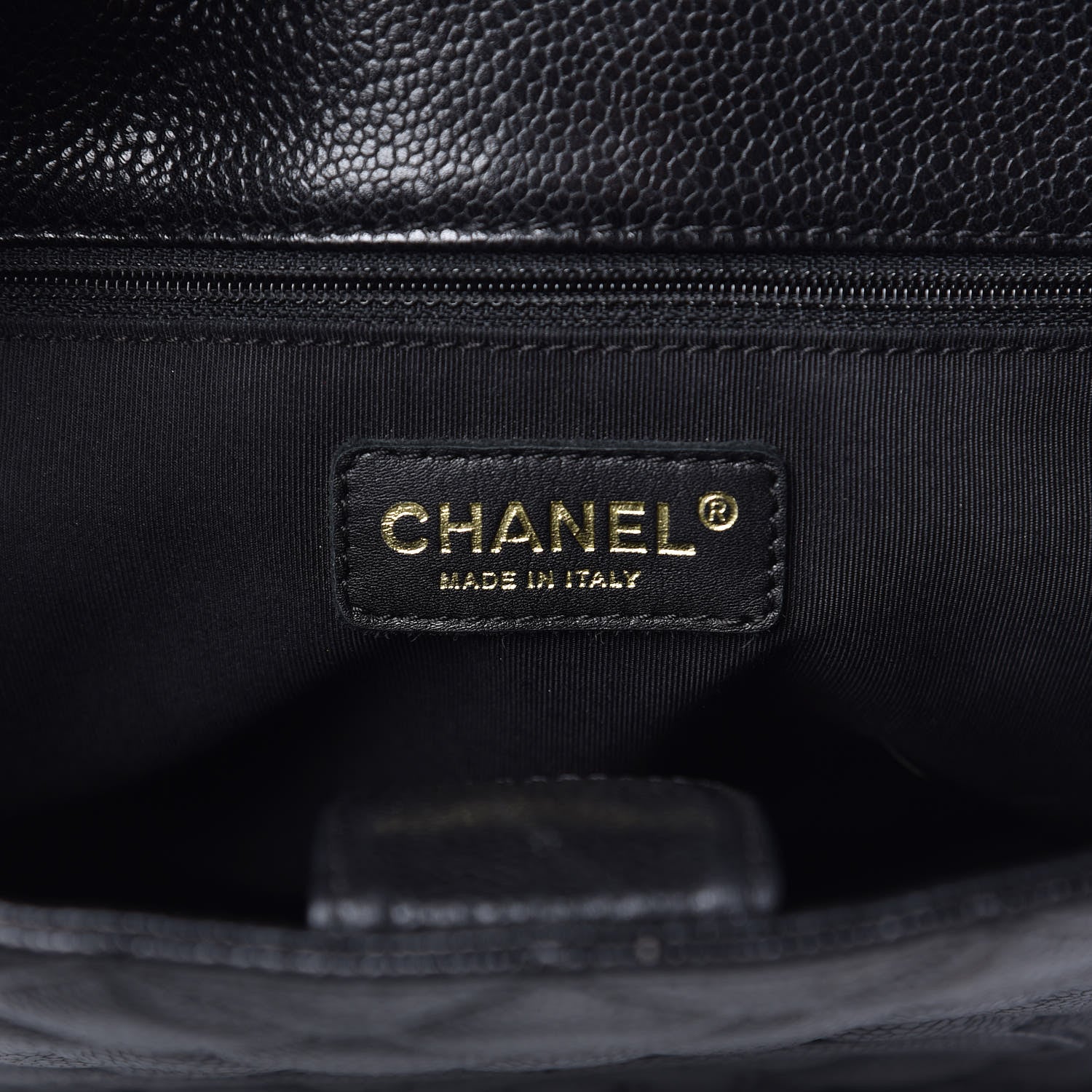 Chanel Caviar Quilted Petit Shopping Tote PST Black 6 of 15