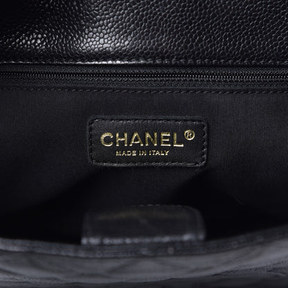 Chanel Caviar Quilted Petit Shopping Tote PST Black 6 of 15