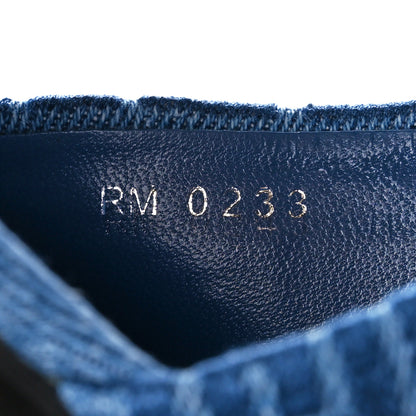 Givenchy Jacquard 4G Logo Mule Slide Sandals 39.5 Denim Blue 8 of 9